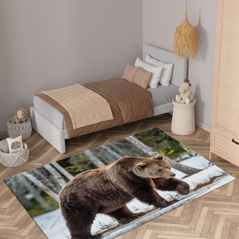 Exquisite Pile Soft Type Printed Rug Showcasing an Elegant Floral Design for a Luxurious Touch in Any Living Space