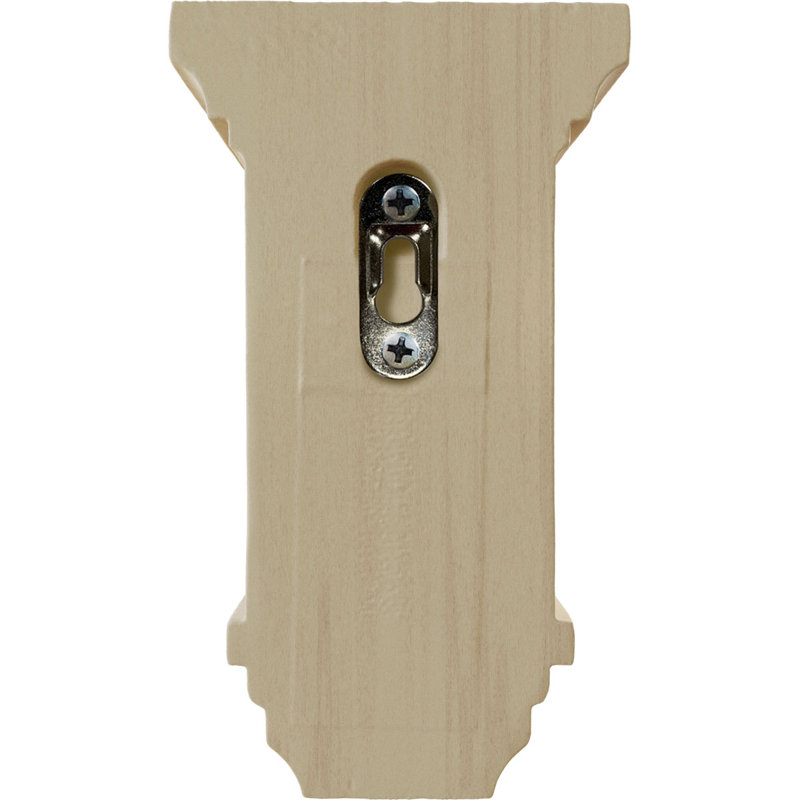 Mini Jefferson Rubberwood Corbel 3.5"W x 3.75"D x 6"H