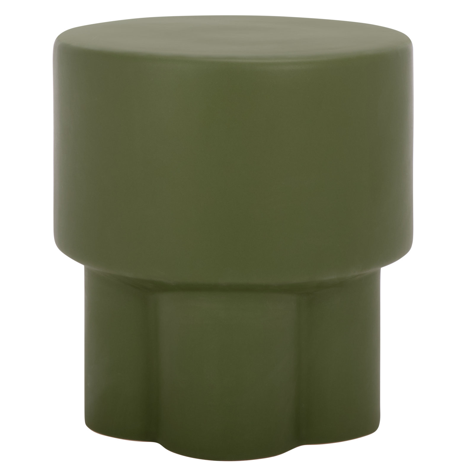 Portside End Table, Moss Green