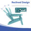 Ensemble de 4 chaises Adirondack réglables Hdpe-1664118196