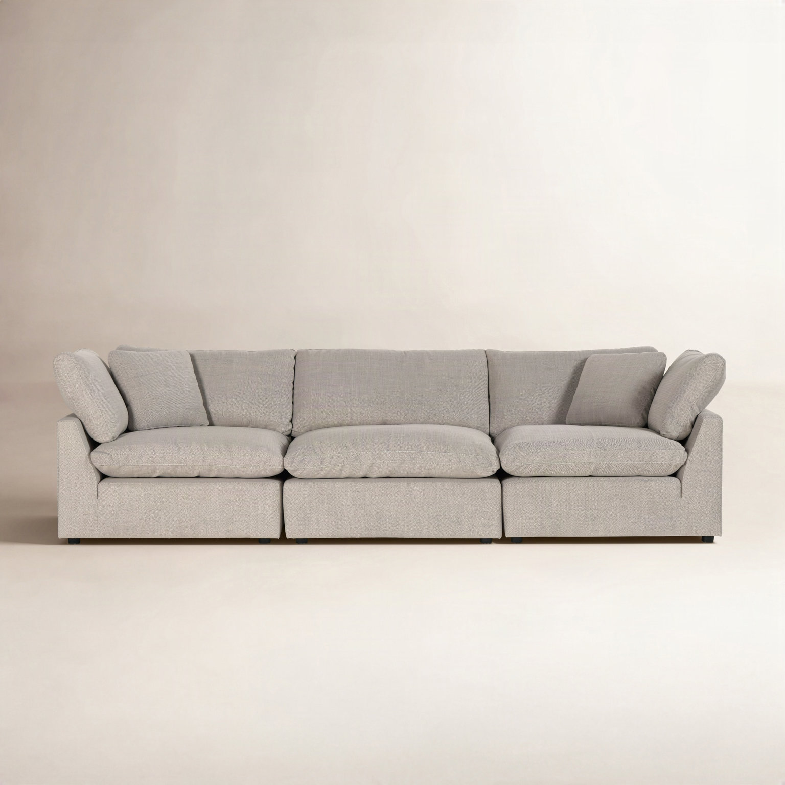 Bodie 124.5'' Upholstered Sofa, Gibson Wheat Performance Weave