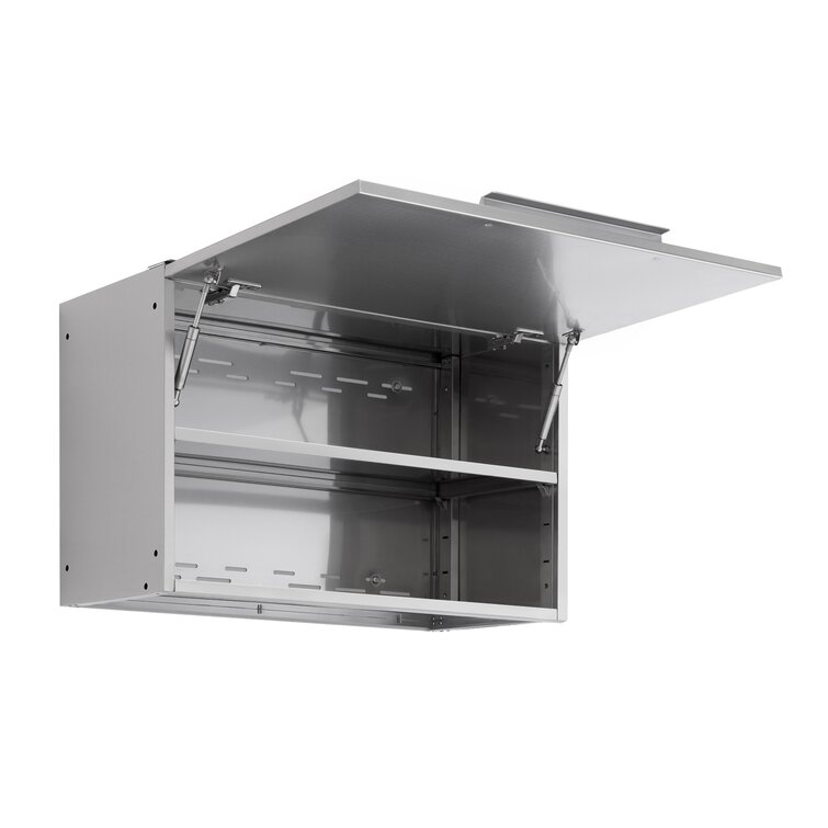 Casa Nico Portable Stainless Steel Outdoor Kitchen Cabinet & Patio Bar