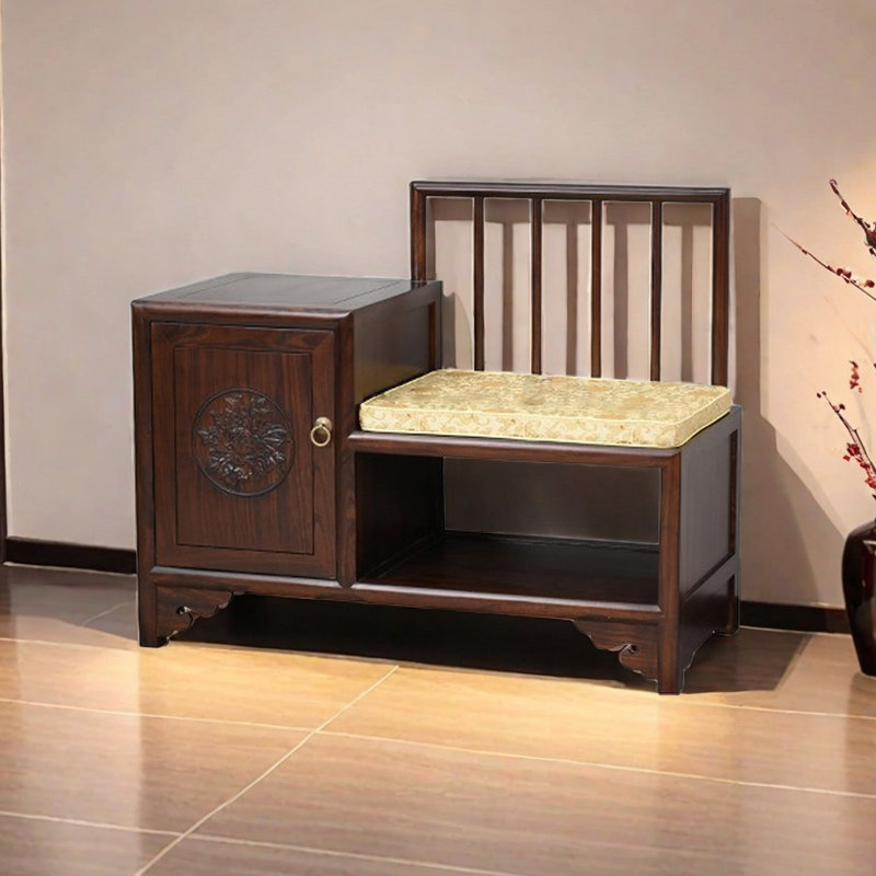 6 Pair Solid Wood Shoe Storage Bench