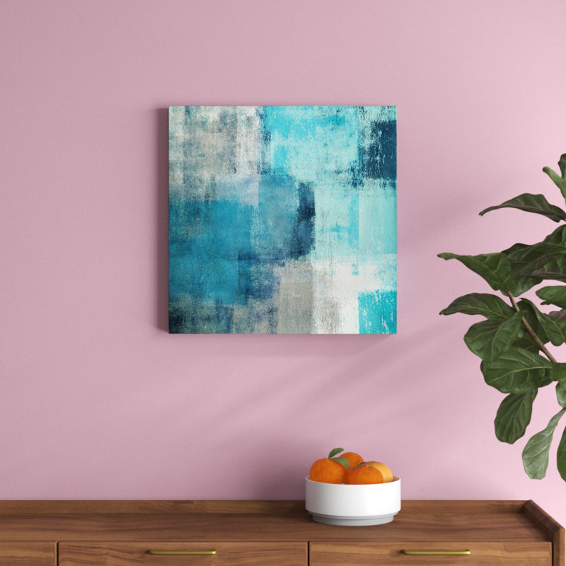 «Meditation in Blue», reproduction d'art sur toile tendue, H 24 po x l 24 po x P 1,5 po