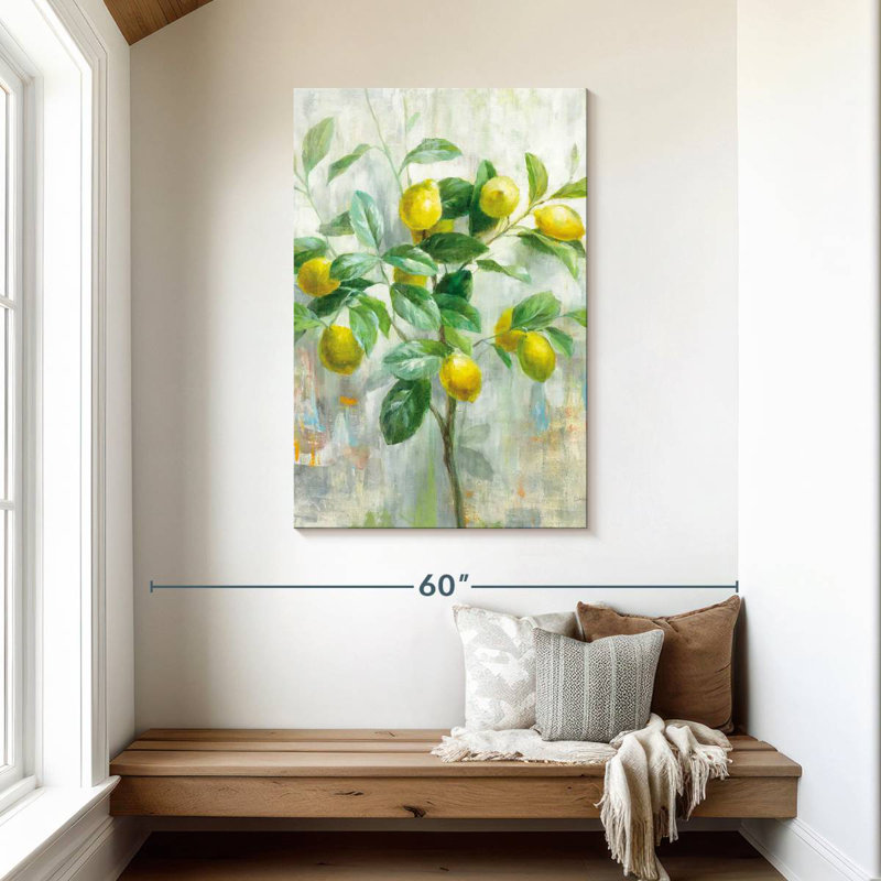 Harnek citron branche, H 45 po x l 30 po