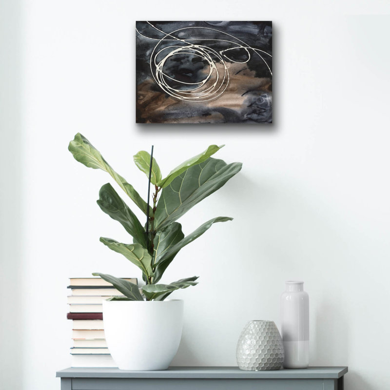 «Midnight Swirl II» par Regina Moore, H 12 po x l 16 po x P 0,13 po