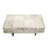 Safari Silver Foil Cowhide Bench