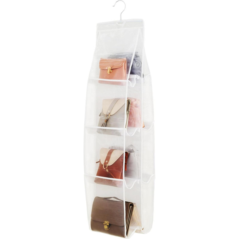 Wall Organizer with Wall Baskets, White