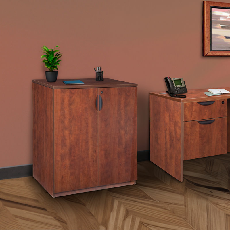 Armoire de rangement Nebih, Cerisier