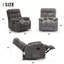 Fauteuil inclinable manuel standard de 36 po de largeur, moderne et moelleux-1859468603