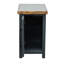 Table de chaise 14 po - Flair. Couleur noir et whisky. Peuplier. Aucun assemblage requis. Espace de vie de côté moderne de 14 pouces. Whisky. Assemblage. Espace principal
