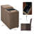 Madella Audio Smart End Tables with Storage and Built-in Outlets,Power Grommet for Sofa Sectional-945614238