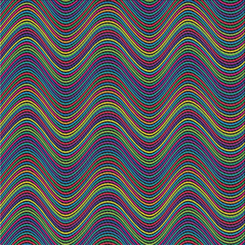 Tapis décoratif bleu Pursley, Carré 6 pi