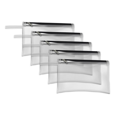 Trousse de toilette transparente résistante à l'eau multi-usage avec fermeture à glissière robuste et trousse de maquillage de voyage portable