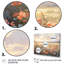 Corail, beige, prairie sauvage, art floral sur toile I-1935126316-1935126331