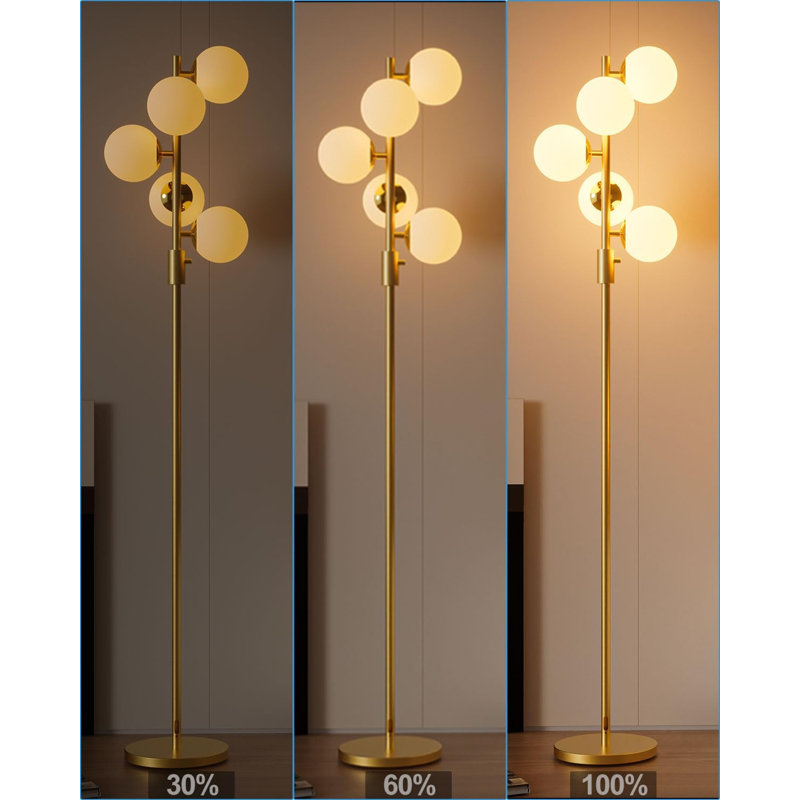 Adjustable Light Spherical Floor Lamp