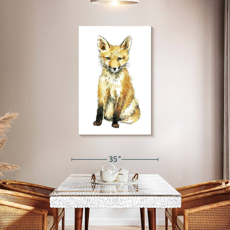 Brampt Baby Fox Portrait, 45" H x 30" W