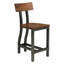 Ensemble de salle à manger 7 pièces 7 pièces et 6 chaises de hauteur industrielle