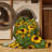 Washable Sunflower Microgreens Vegetables Area Rug-1967107626