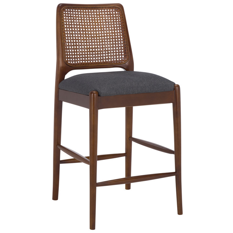Tabouret de comptoir Reinhardt, Noyer