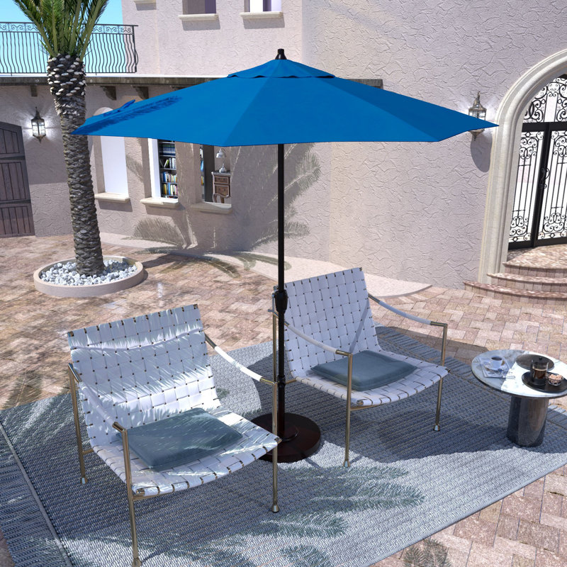 Parasol de marché 7 pi 6 po Mountford, Bleu pacifique - Pacifica