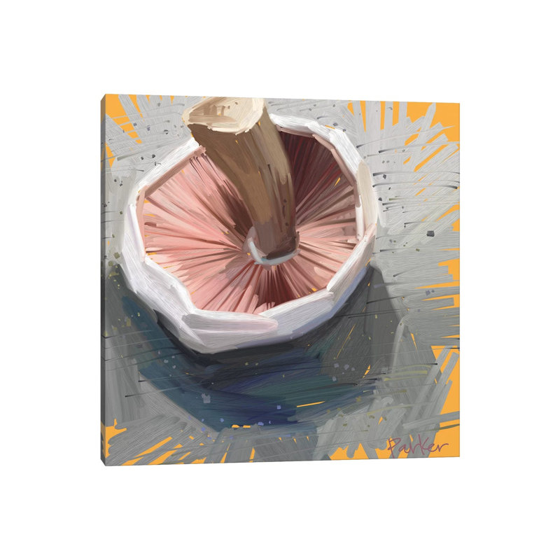 Mushroom by Teddi Parker - Gallery-Wrapped Canvas Giclée on Canvas, 30.48 cm H x 30.48 cm W, Canvas