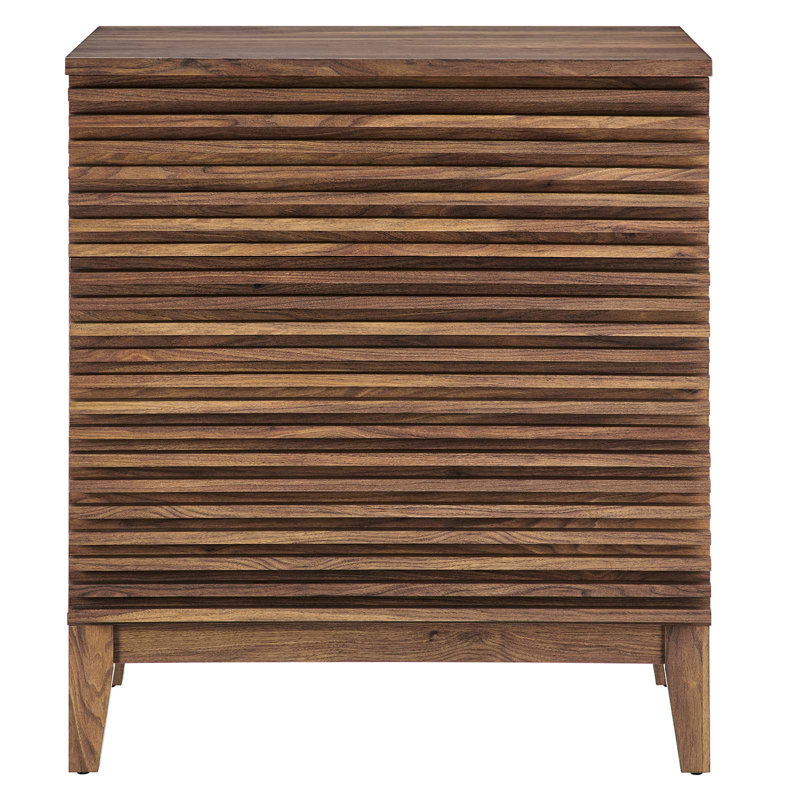 Render 3-Drawer Bachelor''s Chest In Walnut