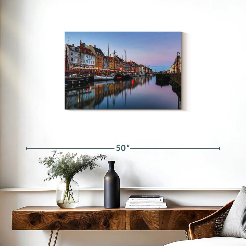 Nouveau port Tergel Nyhavn, H 20 po x l 30 po