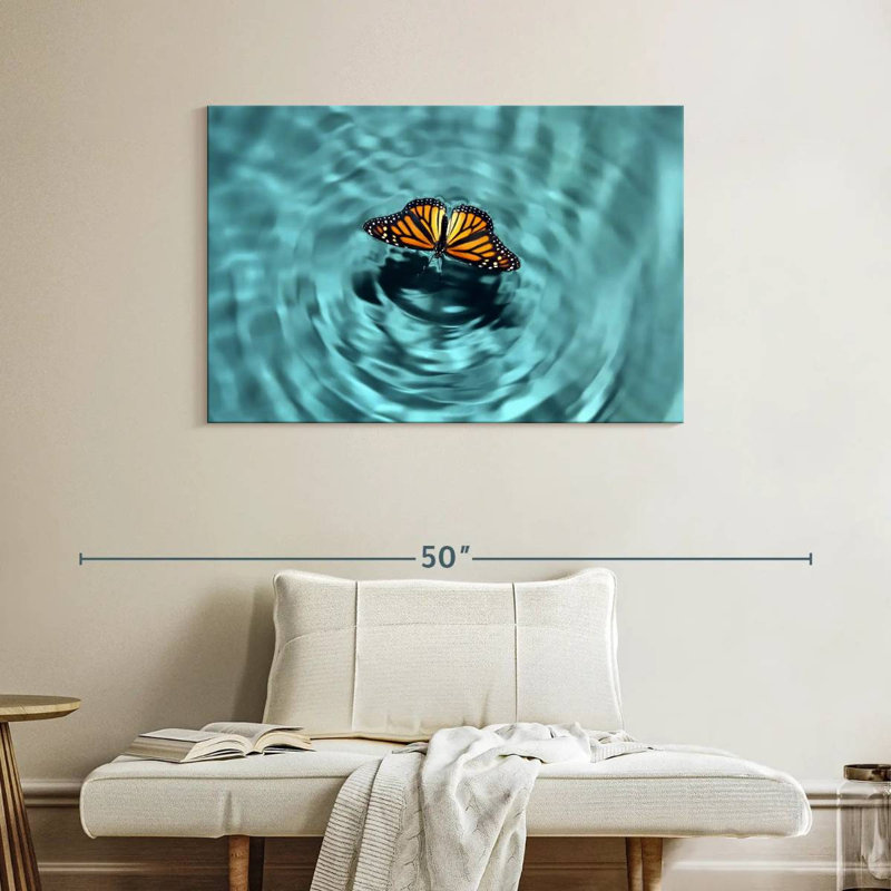 Butterfly Water, 26" H x 39" W