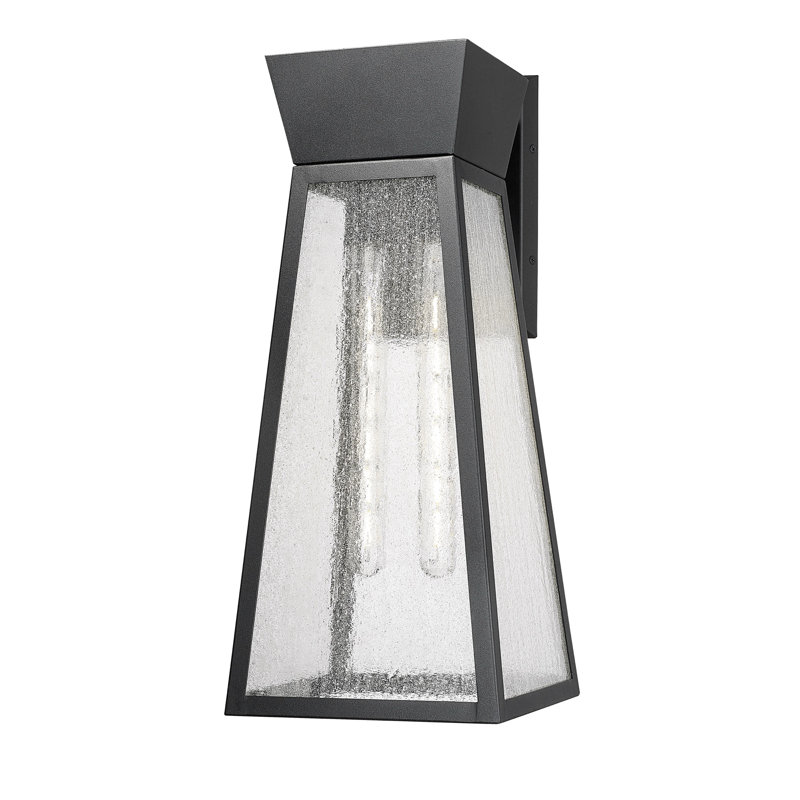 Applique murale d'extérieur 1 lumière Lucian, 21.75" H x 10.5" W x 9" D, Deux lumières