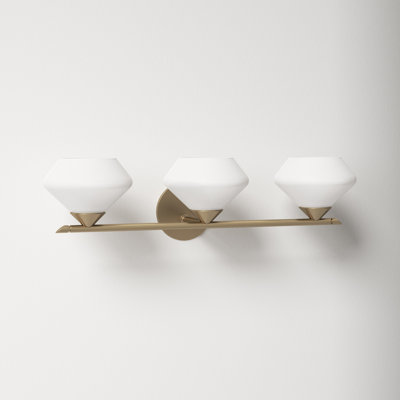 Junius 3 Light Frosted Dimmable Vanity Light