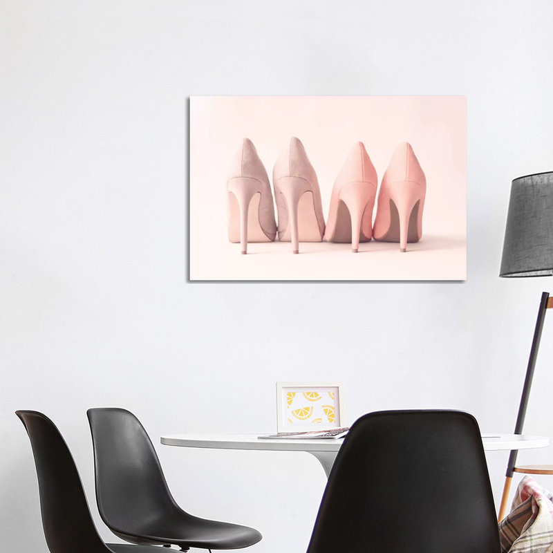 " Blush Heels " by Caroline Mint, 8" H x 12" W x 0.75" D