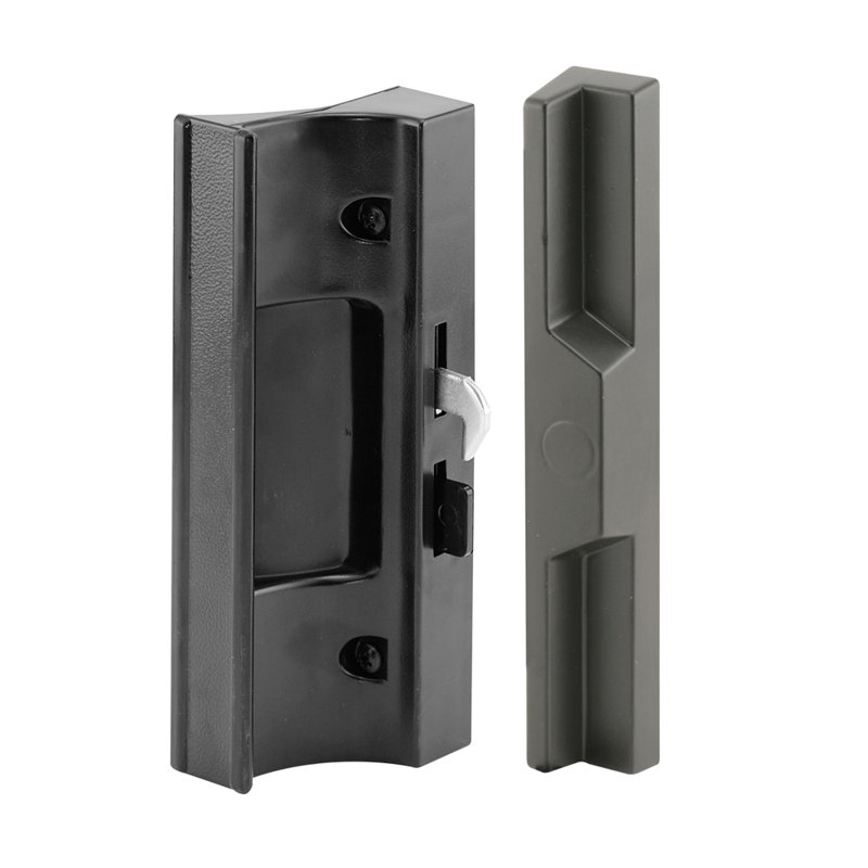 Poignée de porte coulissante Prime-Line, entraxe 4-15 / 16 po, noir (paquet de 1)