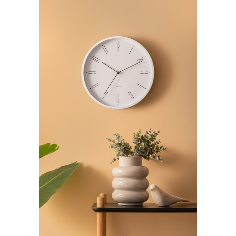 Iron Wall Clock, White