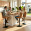 Ensemble de 4 tabourets de bar réglables Retro Pu-1305343384