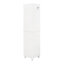 Vitrine réglable avec éclairage, blanc, bois massif 4, blanc, bois-38831239