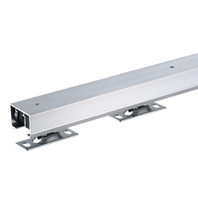 Pocket Door Hardware Kit, 5.73 ft, Aluminum Alloy, 1 Set (Single Track), 220 LBS Weight Capacity