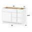 Base de meuble-lavabo simple 48 po seulement-97571432
