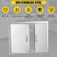 Stainless Steel Outdoor Kitchen BBQ Access Door | Heavy Duty Flush Mount Cabinet Door for Grill Island, Patio & Outside Storage – Rust-Proof, Magnetic Seal, Easy Install-134248836