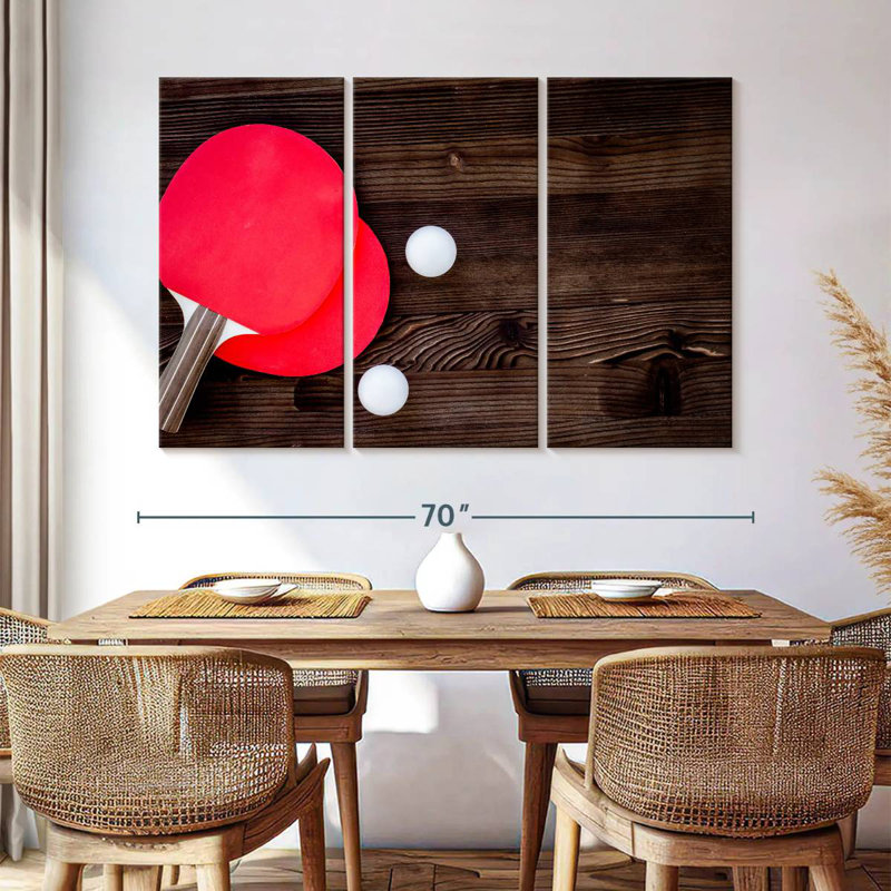 Sireci Table Tennis, 42" H x 65" W