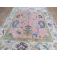 Tapis oriental rose Oushak coloré noué à la main 9 x 12 G15086