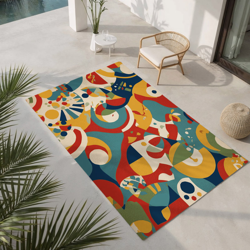 Tapis intérieur et extérieur Bold Sparkle, Rectangle 1 pi 6 po x 2 pi 6 po