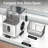7 Mins Fast Nugget Ice Maker Countertop, 35lbs/24H Chewable Sonic Pebble Ice Machine, Dual Self-Cleaning Mode, Portable Ice Maker With Ice Scoop-88707491
