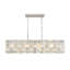Lustre rectangulaire en cristal 8 lumières