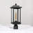 1-Light Transparent Glass Lantern Head