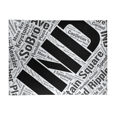 Tapis à tissage plat area black