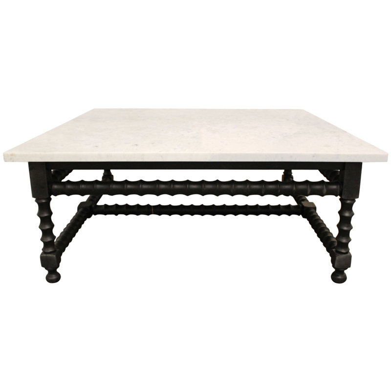 HomeRoots Marble Top Coffee Table