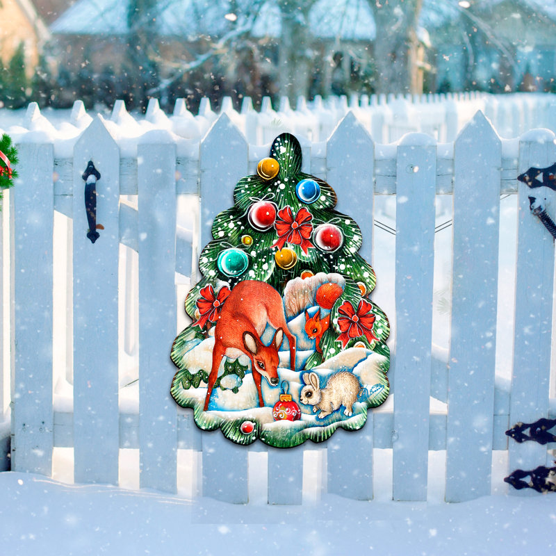 Décoration murale en forme de fêtes pour l’arbre de noël de la forêt
