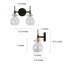 Éclairage pour meuble-lavabo moderne à 2 lumières Satilla
