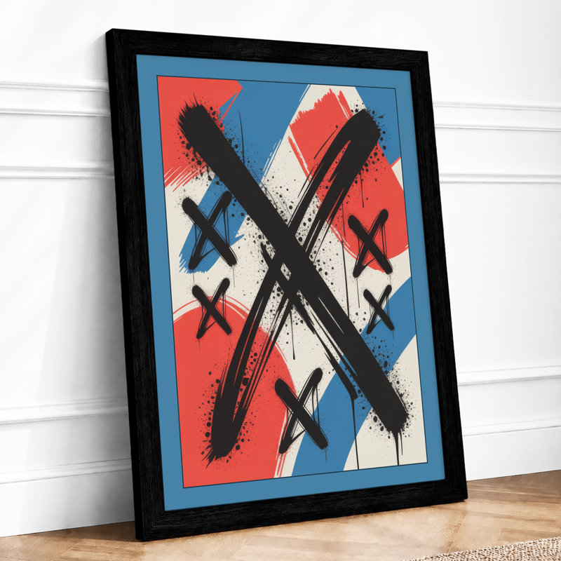 Marked Ground Abstract - Print, A1 - 84.1 x 59.4 cm, Black